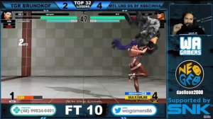 MTL LND DS DF KBECINHA VS TGR BRUNOKOF | FT 10 | TOP 32 (LOSERS) | CAMPEONATO KOF NOS UNE | KOF XV