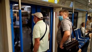 Поездка от станции Киевская филёвской линии до станции Строгино АПЛ с комментариями