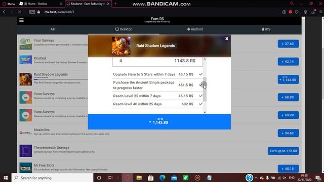 How To Get Free Robux - robux for doing surveys and installing apps 2020 смотреть онлайн