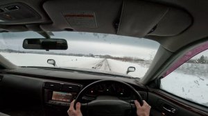 Nissan Cima FGY33 POV winter drive Tuhala