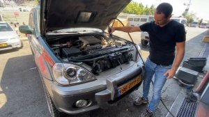 Hyundai Terracan чистка радиаторов - cleaning radiators