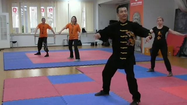 Обучение Тайцзи 56 форм_ 7 часть ( в замедленном воспроизведении