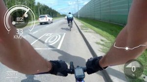 Фикс 53/17 держится в стае шоссейников