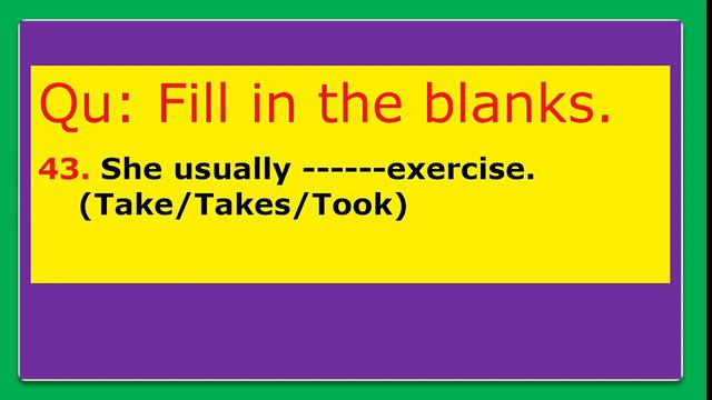 Tense Practice in the form of fill in the blanks, Best practice how to solve fill in the blanks. смотреть онлайн