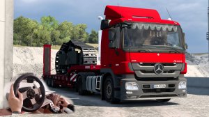 ETS 2 1.50🚚MERCEDES ACTROS MP3✅Рейс: Ганновер (DEU) - Дортмунд (DEU)✅Logitech g27 + КПП