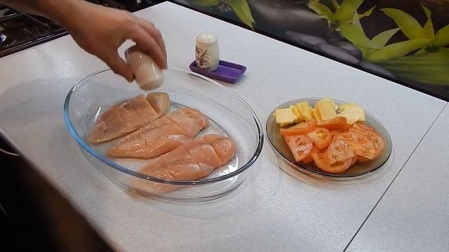 Запеченное куриное филе с сыром 