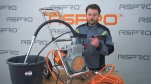 ASPRO- 4100®  - запуск окрасочного мембранного аппарат. Вводный инструктаж - ВСЕ ТОНКОСТИ!