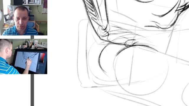 Анатомический рисунок. Сидящая модель. - А. Рыжкин смотреть онлайн