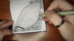 Как нарисовать объёмный лист? Медитативное рисование