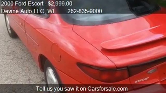 2000 Ford Escort ZX2 for sale in Caledonia, WI 53108 at the смотреть онлайн