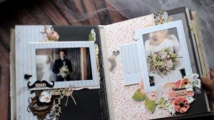 Свадебный альбом ручной работы Rustic Elegance Scrapbooking wedding album