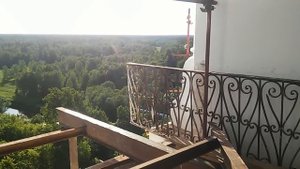 Первый звон в 500-пудовый колокол Николо-Берлюковского монастыря