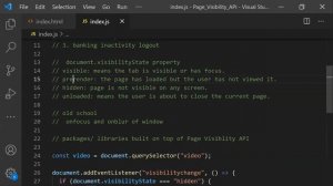 Avoid Performing Unnecessary tasks when document isn’t visible | Page Visibility API