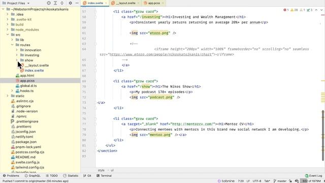 I rebuilt my portfolio site in Sveltekit with Tailwind смотреть онлайн