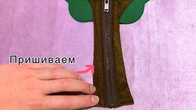 Часть 2.  Как сделать яблоню / дерево из фетра с яблоками на липучках.