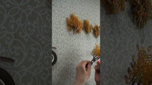 Деревья из бисера. Осеннее дерево МК от Елены Кулик. Autumn tree master class from Elena Kulik.