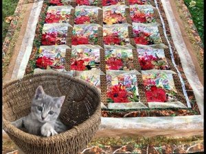 Лоскутный эфир 89. Как сшить роскошное одеяло в технике «Акварель»?