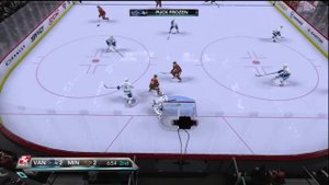 NHL 2K10 - Wild vs Canucks Gameplay Period 2