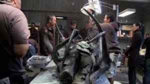 На съемках фильма "Нечто"