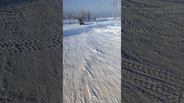 Лёха с золошлаком,привёз на мотоблоке.