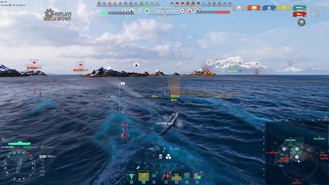 SUBMARINE U-2501 7 Kills & 255k Damage | World of Warships Gameplay смотреть онлайн