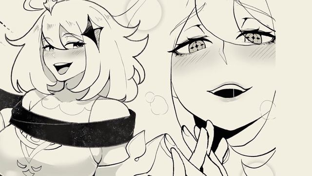 Paimon Hungers | comic by ThiccWithaQ