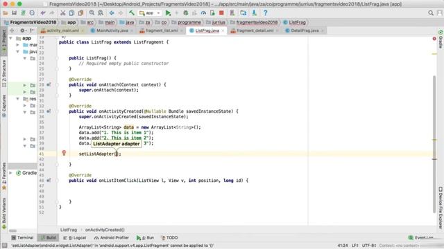 Fragments part-1 in android studio tutorial смотреть онлайн