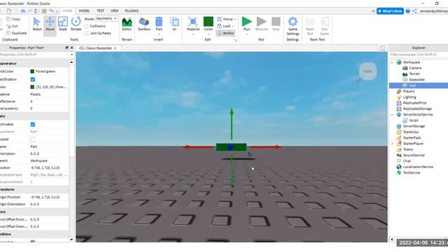 Roblox. Функция Instance.new. Создание блоков и эффектов с помощью скриптов