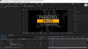 Как сделать анимированный тайтл в After Effects | How to create animated title in Afetr Effects