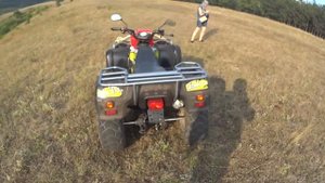 Квадроцикл AIE 4 cross200. Action cam SonyHDR- AS100