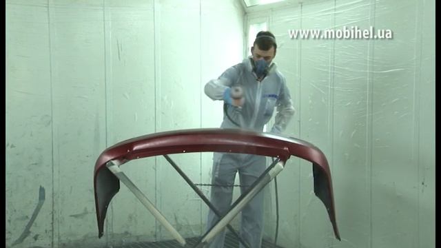 Технология покраски (ч.11 - Нанесение бесцветного лака 2K DH) смотреть онлайн