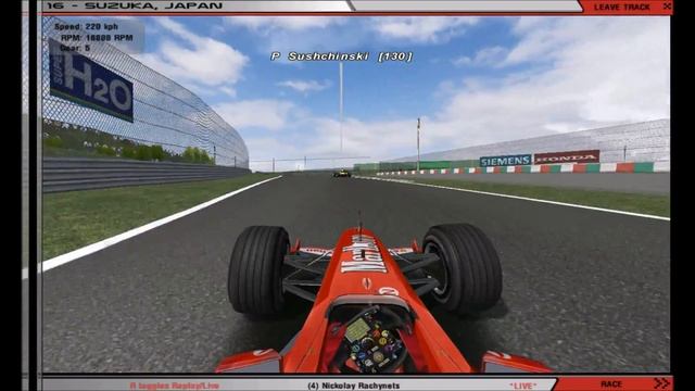 rFactor Формула 1 2003 - Гран-При Японии полная запись с комментариями смотреть онлайн