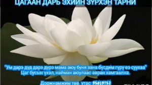 ЦАГААН ДАРЬ ЭХИЙН ЗҮРХЭН ТАРНИ