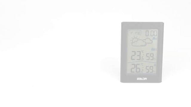 BALDR Indoor Outdoor Thermometer & Hygrometer with White Backlight