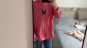 Выбор рубашки GANT, три цвета, распаковка Zalando