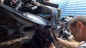 Замена генератора на Honda CBR 1100 XX BlackByrd Дрозде