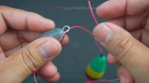 Tutorial Cara Membuat Rangkaian Pancing Nila Umpan Cacing 2 Mata Kail @KangMuhidinFishing