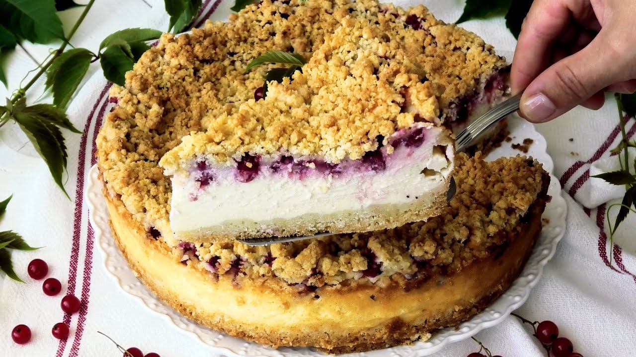 По настоящему ЛЕТНИЙ ПИРОГ С КРАСНОЙ СМОРОДИНОЙ!//Red Currant pie