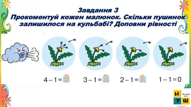 Математика Урок 46 Одержуємо число нуль. Віднімаємо рівні числа. Скворцова смотреть онлайн