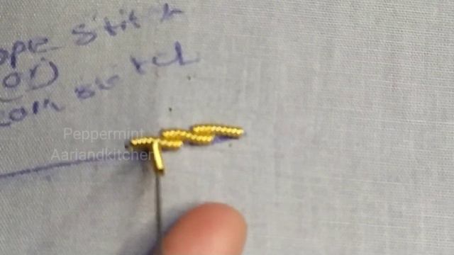 Aariclass:25 zarodosi Rope stitch (or)stem stitch tutorial |free online aari class forbeginners