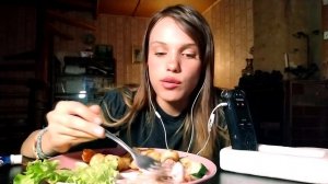 АСМР Мукбанг Жаренные ПЕЛЬМЕНИ Итинг 🥟 ASMR DUMPLINGS MUKBANG EATING