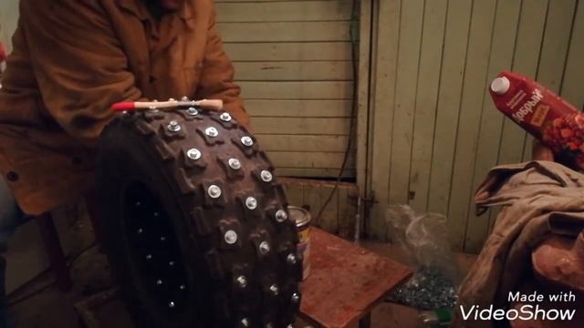 Шиповка шин квадроцикла yamaha raptor для ледовых покатух) смотреть онлайн