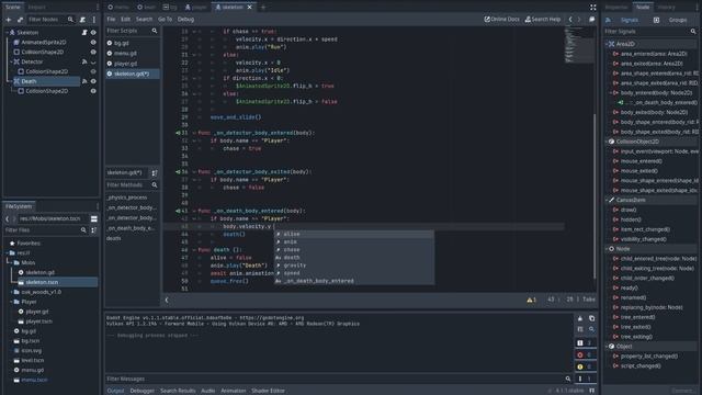 Godot  урок 6 (Анимация моба + UI) Курс для Новичков: Создание Игр С нуля,  #godot #gamedev #games