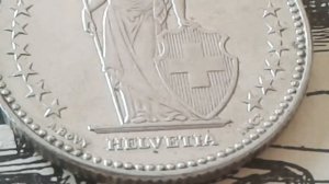 16,000,000 HELVETIA medal strikes Bern Currency Switzerland  2 Francs 2007 Coin Value