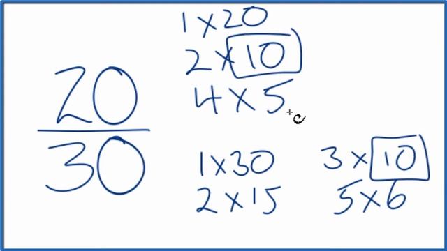 How to Simplify the Fraction 20/30 смотреть онлайн