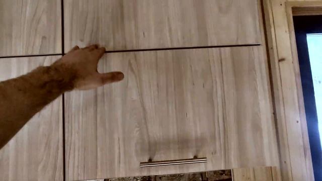 Кухня на дачу в пластике под дерево LEGNO CHIARO смотреть онлайн