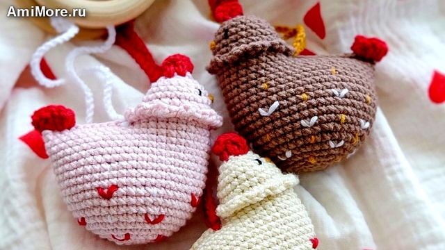 Амигуруми: схема Погремушка Курочка | Игрушки вязаные крючком