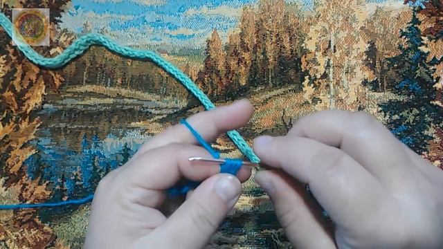 Шнур круглый, вяжем крючком. Сord crochet. смотреть онлайн