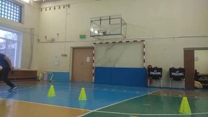 Настольный теннис. Техника ударов справа и слева после перемещений.