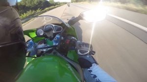 2 x kawasaki zx9r German autobahn